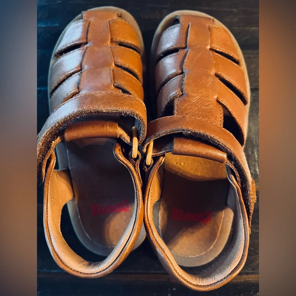 Camper Tan Kids Sandals 10.5 - Picture 5 of 10